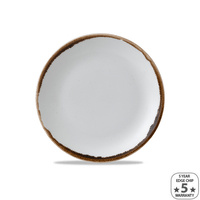 Dudson Harvest Natural Round Coupe Plate 165mm Ctn of 12