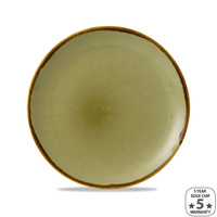 Dudson Harvest Green Round Coupe Plate 260mm Ctn of 12