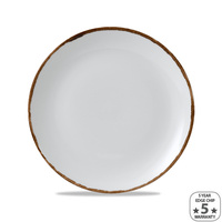Dudson Harvest Natural Round Coupe Plate 260mm Ctn of 12