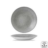 Dudson Evo Origins Natural Grey Deep Coupe Plate 255mm Ctn of 12