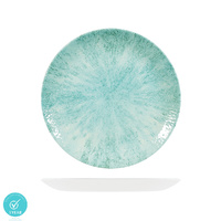 Churchill Studio Print Stone Aquamarine Round Coupe Plate 260mm Set of 12