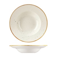Churchill Stonecast White Wide Rim Pasta Bowl 268ml Ctn of 12