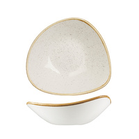 Churchill Stonecast White Triangular Bowl 230mm x 600ml Ctn of 12