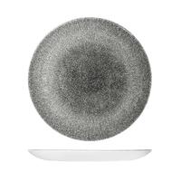 Churchill Raku Round Coupe Plate Quartz Black 288mm Ctn of 12.