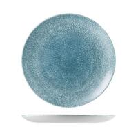 Churchill Raku Round Coupe Plate Topaz Blue 288mm Ctn of 12.