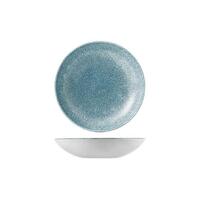 Churchill Raku Round Coupe Bowl Topaz Blue 182mm Ctn of 12.