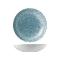 Churchill Raku Round Coupe Bowl Topaz Blue 248mm Ctn of 12.