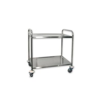 Catering / Serving Trolley, Stainless Steel 2 Tier, 810 x 455 x 855mm