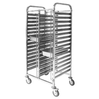 Gastronorm Trolley, Double, Fits 32 x 1/1 Trays, 740 x 550 x 1735mm
