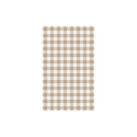 Greaseproof Paper Gingham Coffee Colour 200x300mm Pkt of 200
