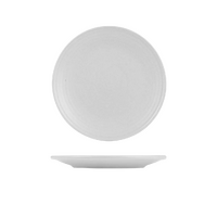 Zuma Pearl Aspen Round Plate Ribbed 210mm Carton of 24
