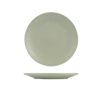 Zuma Pearl Pistachio Round Ribbed Plate 265mm Carton of 18