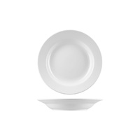 AFC Bistro White Round Wide Rim Bowl 210mL Set of 24
