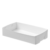 Paper Takeaway Food Tray 220x150x50mm Pack of 200 White