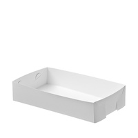 Paper Takeaway Food Tray 190x130x45mm Pack of 200 White