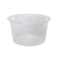 Clear Plastic Container  Round C16 450mL Pkt of 50