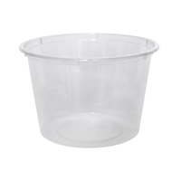 Clear Plastic Container  Round C20 500mL Pkt of 50