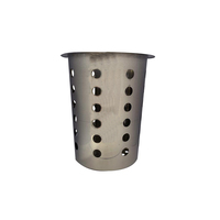 Cutlery Holder Stainless Steel Cylinder 116mm Diameter